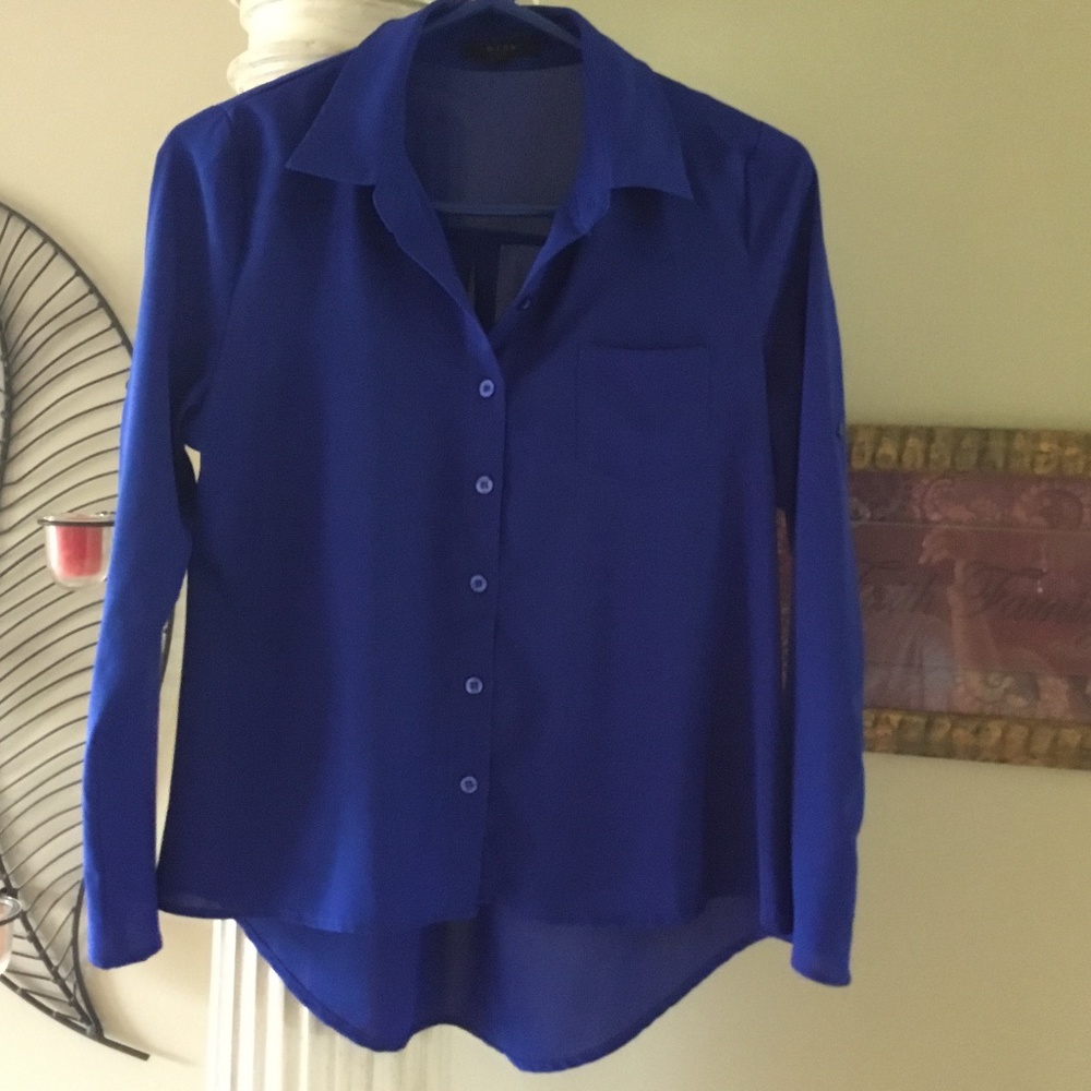 Pre owned Ladies Mine Hi-lo blouse/top 100% polyester Excellent Condition